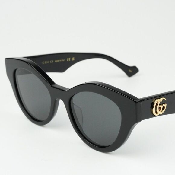 NEW Gucci GG0957S 002 Black Grey Unisex Oval Sunglasses GG 0957S main image 9